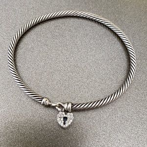 COPY - David Yurman heart charm bracelet. Lightly worn